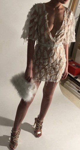 Bnwt nadine merabi beaded - nadine,